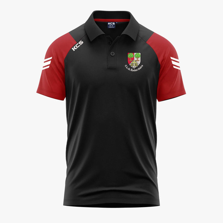 Edenderry GAA KCS Soul Polo Shirt Black/Red