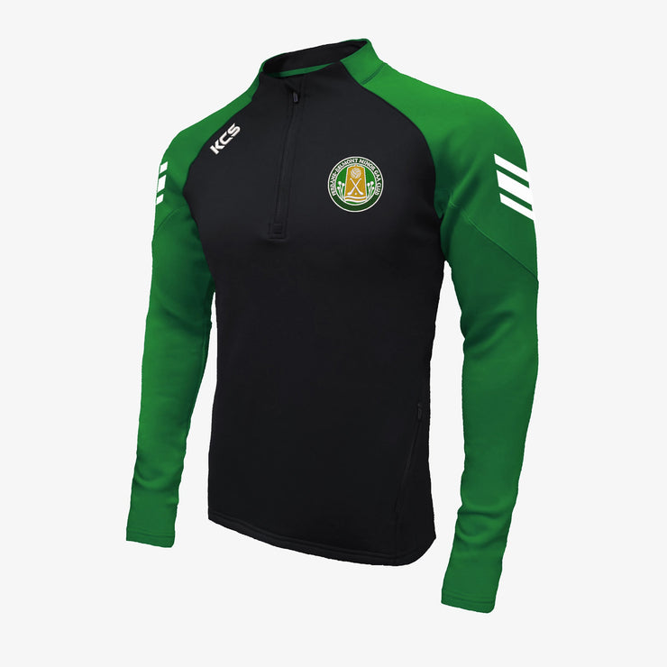 Ferbane Belmont GAA KCS Soul Quarter Zip Top Black/Green