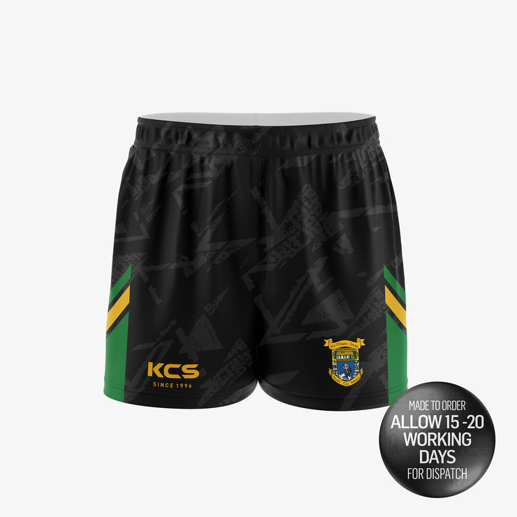 Finuge GAA Black / Green / Gold Training Shorts