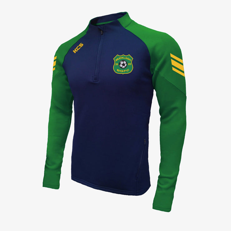 Mucklagh FC KCS Soul Quarter Zip Top Navy/Green