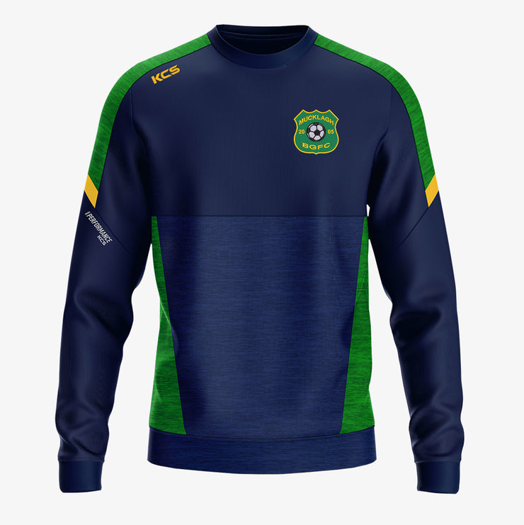 Mucklagh FC KCS Helios Crew Neck Top Navy/Green/Gold
