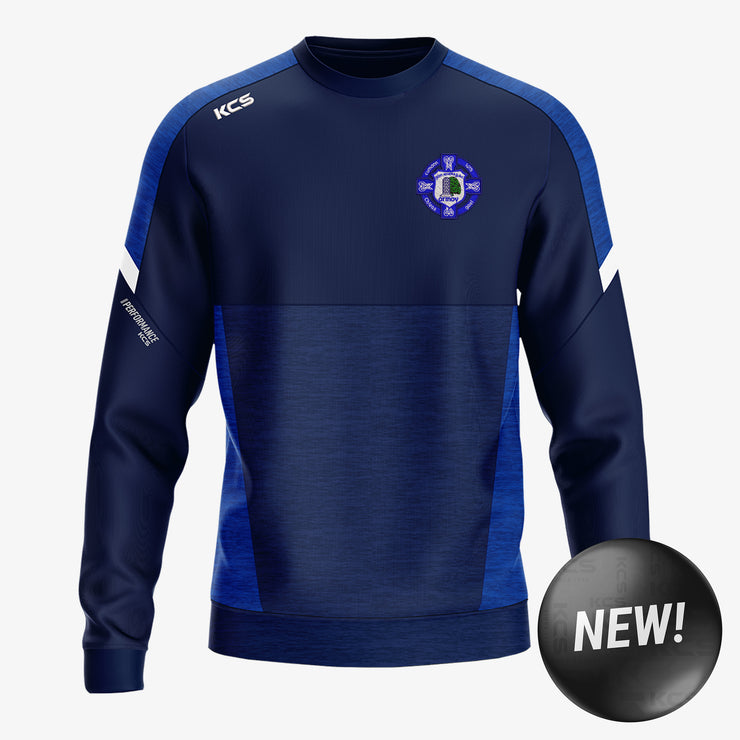 Glen Rovers Antrim KCS Helios Crew Neck Top - Navy / Royal / White