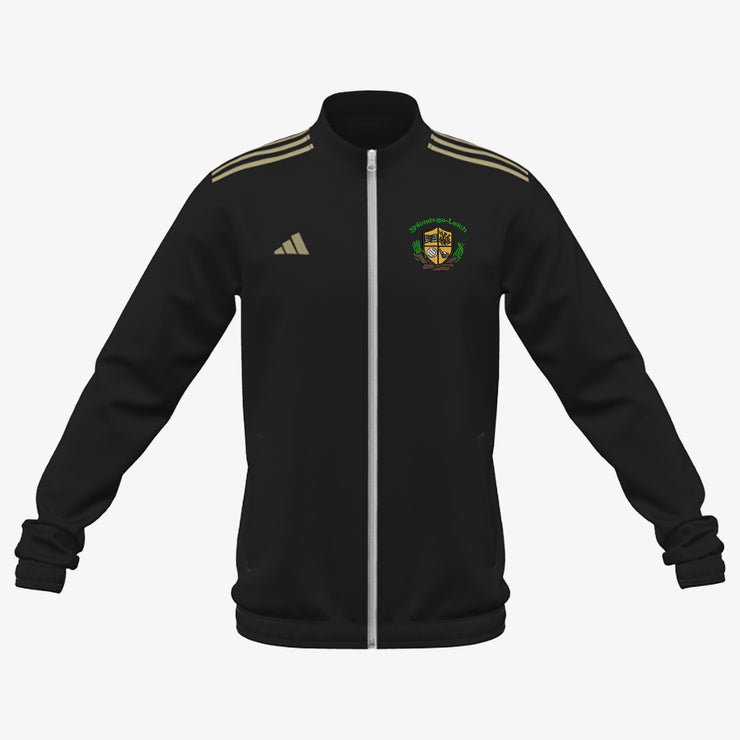 Gneeveguilla GAA Adidas Club Anthem Zip - Black / Metallic Gold