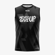 KCS Never Give Up Performance Vest - Black, Graphite, Silver Grey