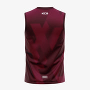 KCS Never Give Up Performance Vest - Maroon, Light Maroon, Silver Grey
