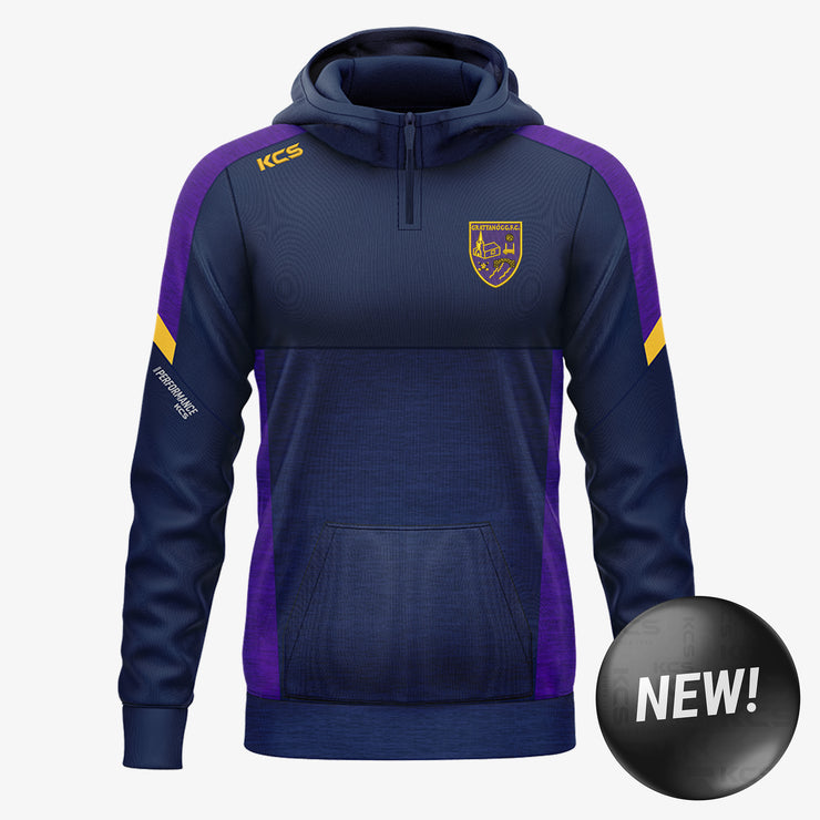 Grattan Óg GAA Longford KCS Helios Half Zip Hoodie Navy/Purple/Gold