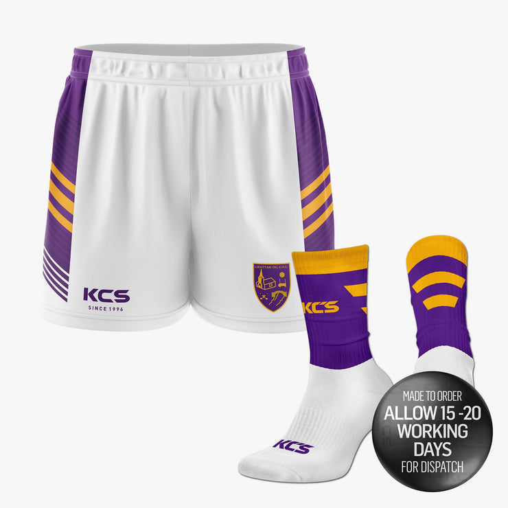 Grattan Óg GAA Longford Training White Shorts & Socks