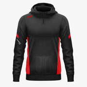KCS Helios Half Zip Hoodie Black/Red
