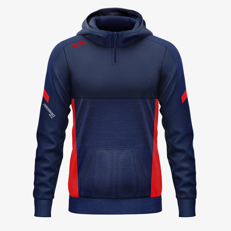KCS Helios Half Zip Hoodie Navy/Red