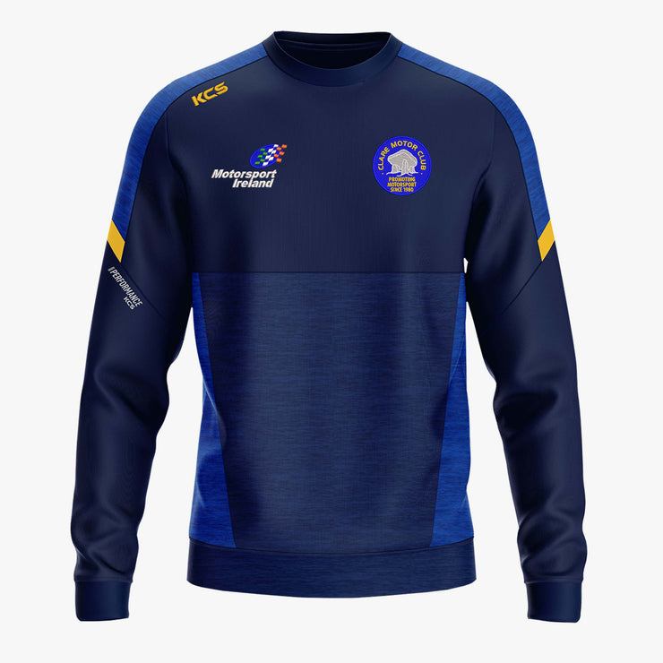 Clare Motor Club KCS Helios Crew Neck Top Navy/Royal/Gold