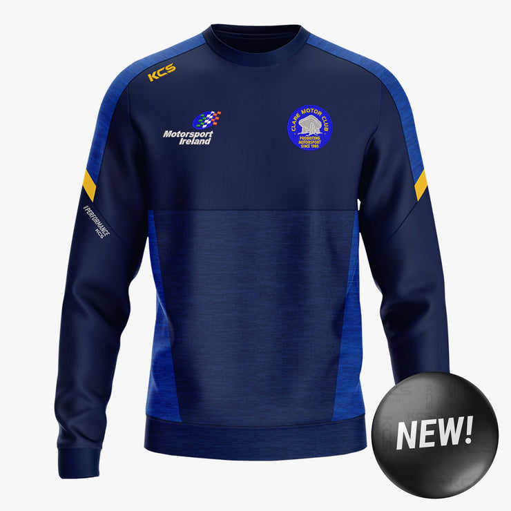 Clare Motor Club KCS Helios Crew Neck Top Navy/Royal/Gold