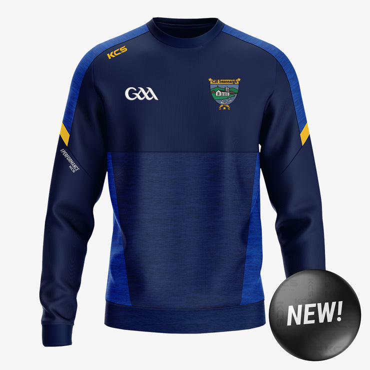 Kilshannig GAA KCS Helios Crew Neck Top Navy/Royal/Gold