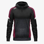 KCS Helios Half Zip Hoodie Black/Maroon/White