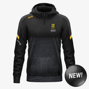 The Downs Ladies KCS Helios Half Zip Hoodie Black/Gold