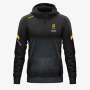 The Downs Ladies KCS Helios Half Zip Hoodie Black/Gold