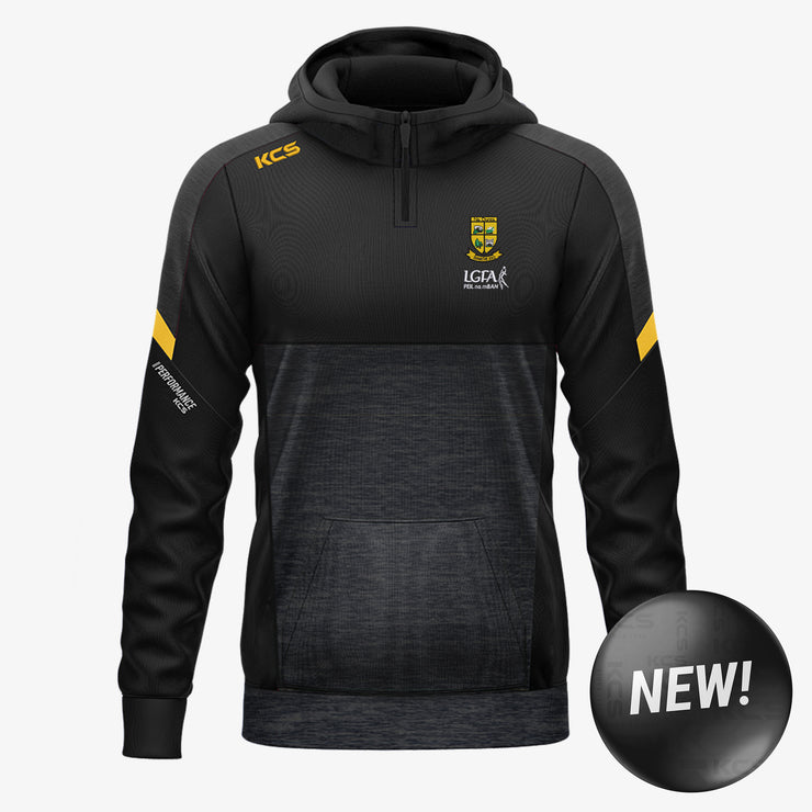 The Downs Ladies KCS Helios Half Zip Hoodie Black/Gold