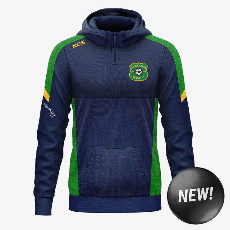 Mucklagh FC KCS Helios Half Zip Hoodie Navy/Green/Gold
