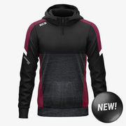 KCS Helios Half Zip Hoodie Black/Maroon/White