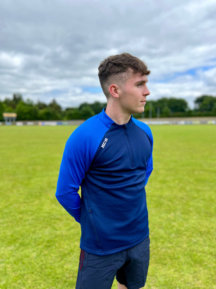 Ballynacargy GAA KCS Soul Quarter Zip Top Navy/Royal Blue