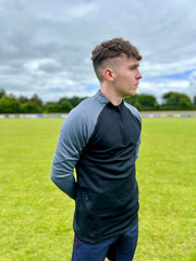 Moate ALL Whites GAA KCS Soul Quarter Zip Top Black/Graphite