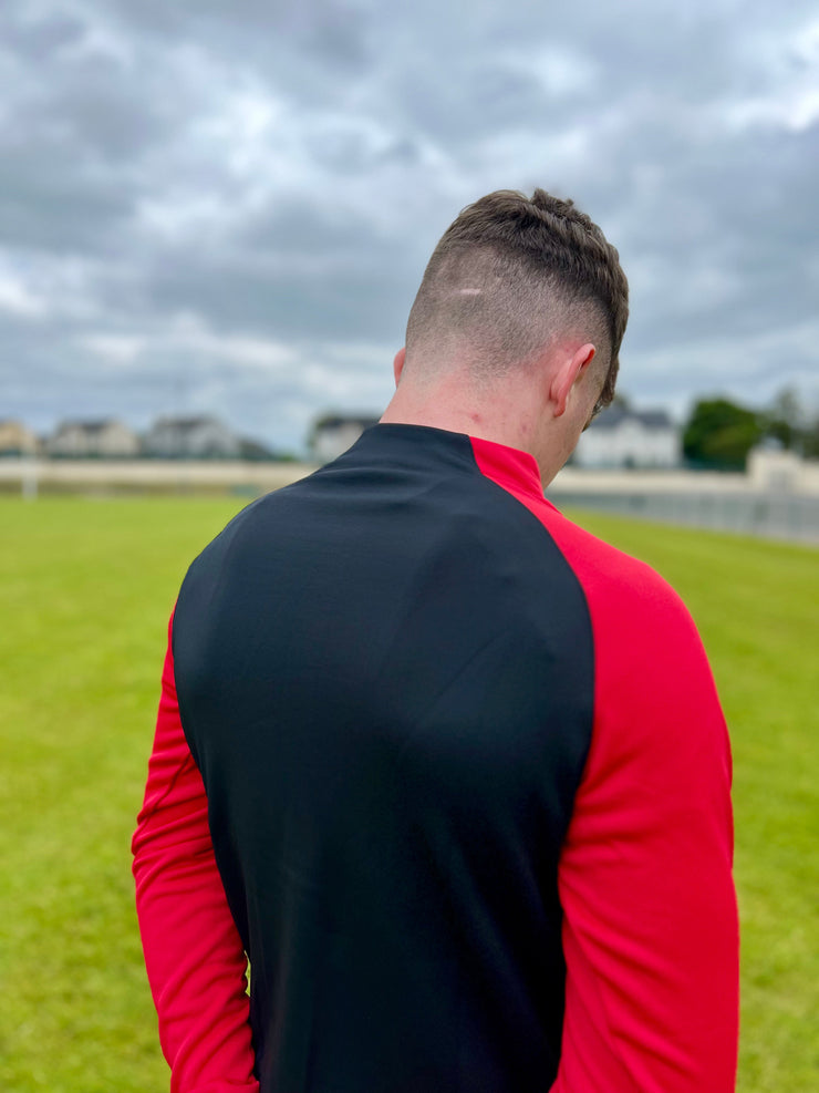 Caulry GAA KCS Soul Quarter Zip Top Black/Red