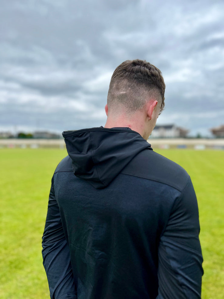 Milltown GAA KCS Astro V2 Hoodie Black-Black Melange-Green Melange