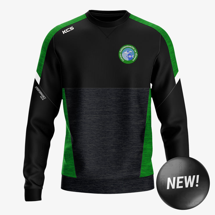 Irish Mountaineering Club KCS Helios Crew Neck Top Black/Green/White