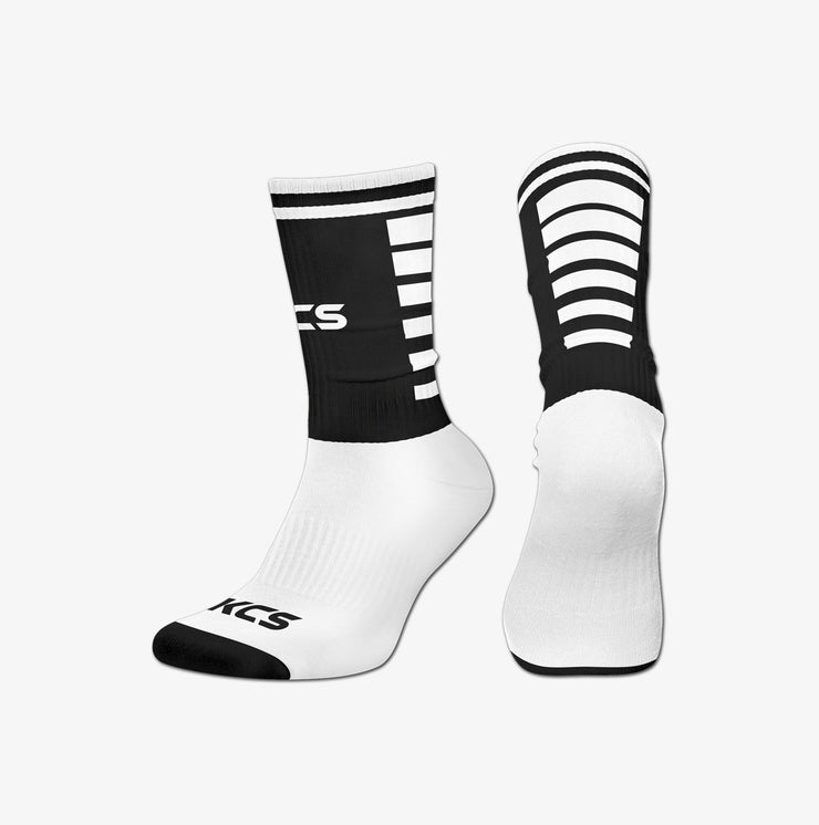 KCS 3D Ankle Socks New 3 PACK (WHITE/BLACK)