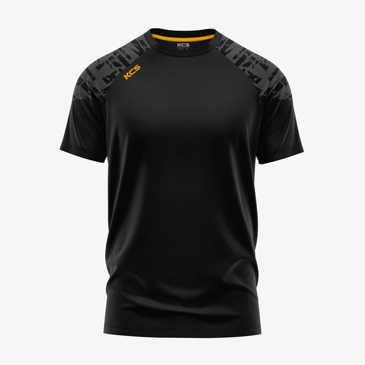 KCS Apollo Tee - Black / Graphite / Gold