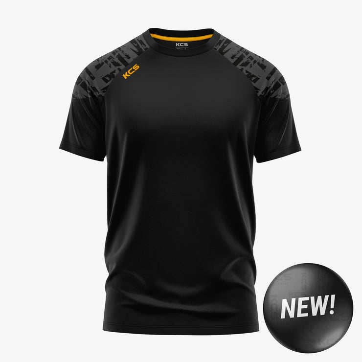 KCS Apollo Tee - Black / Graphite / Gold