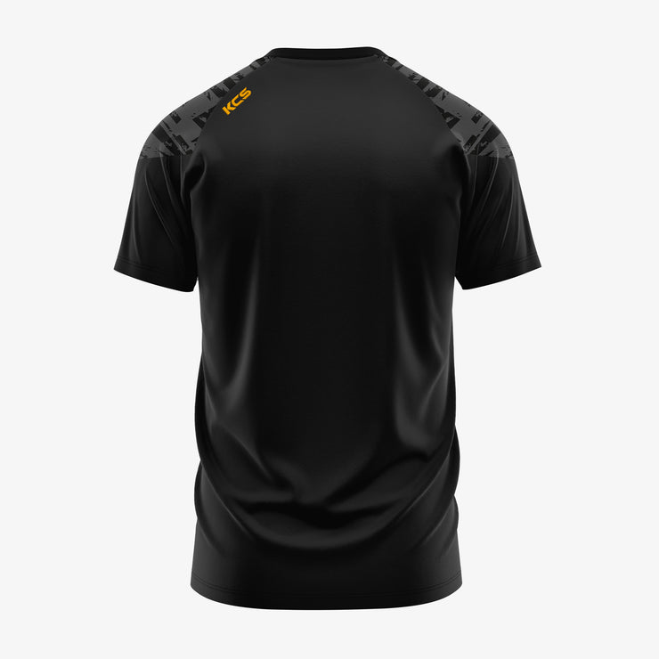 Listowel Emmets KCS Apollo Tee Black/Graphite/Gold