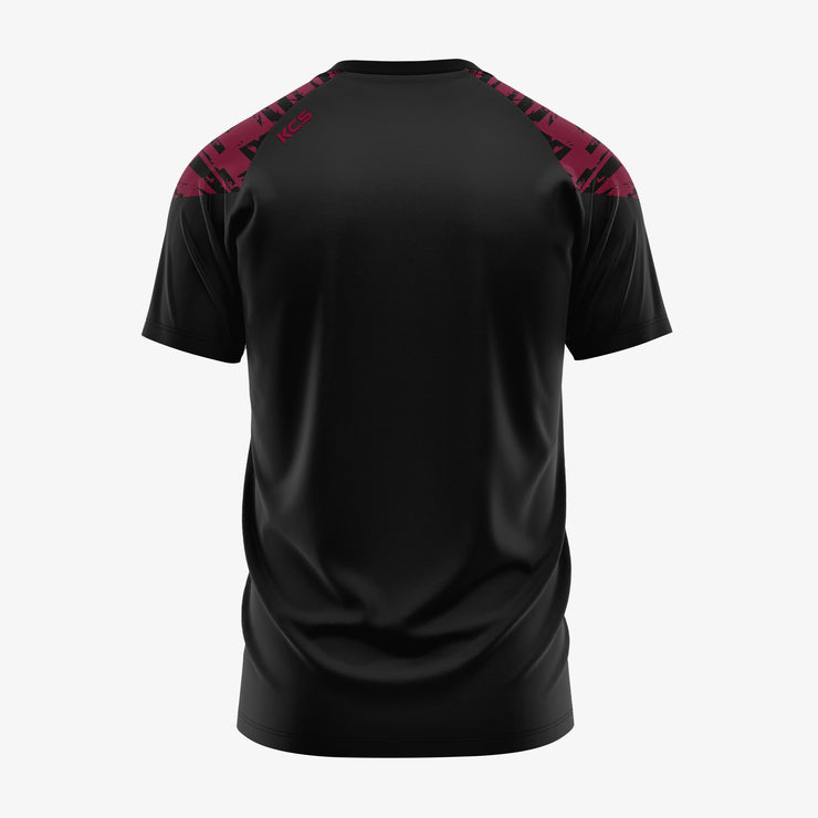 Kilbeggan Shamrocks GAA KCS Apollo Tee Black/Maroon