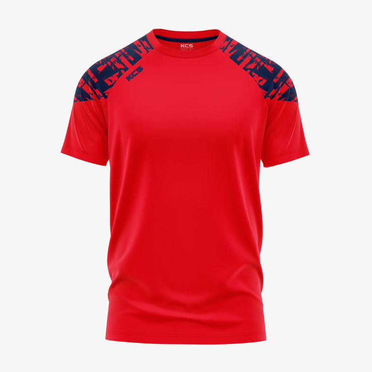 KCS Apollo Tee - Red / Navy