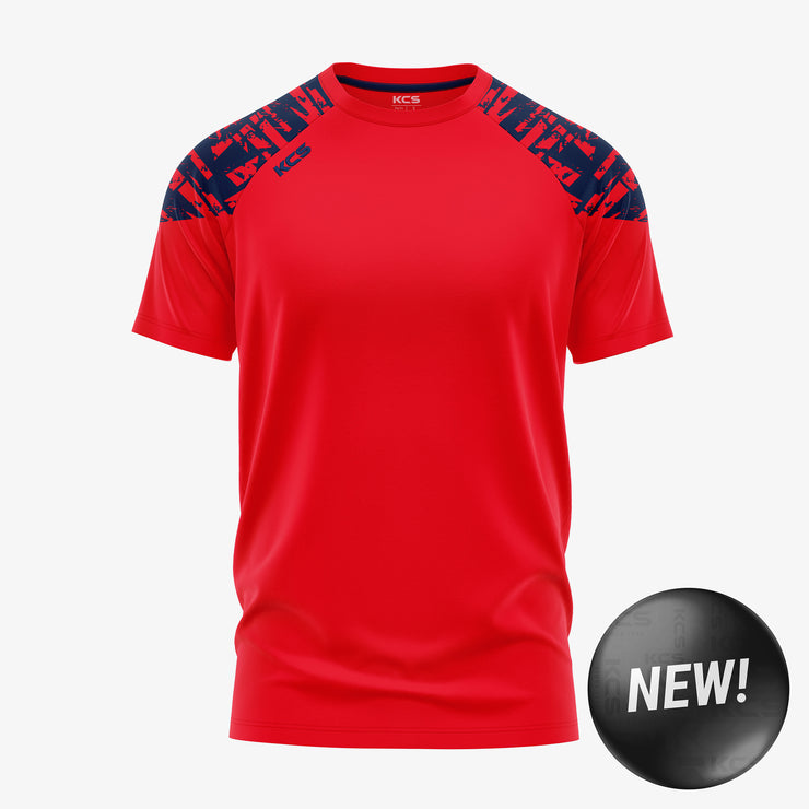 KCS Apollo Tee - Red / Navy