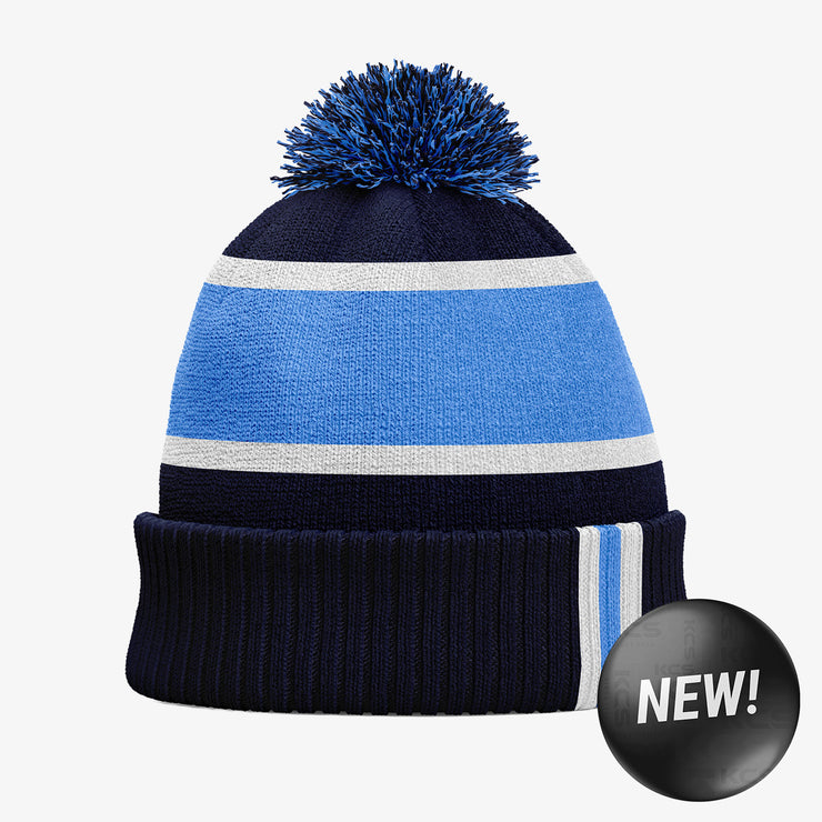KCS Champion Beanie Hat - Navy / Sky / White