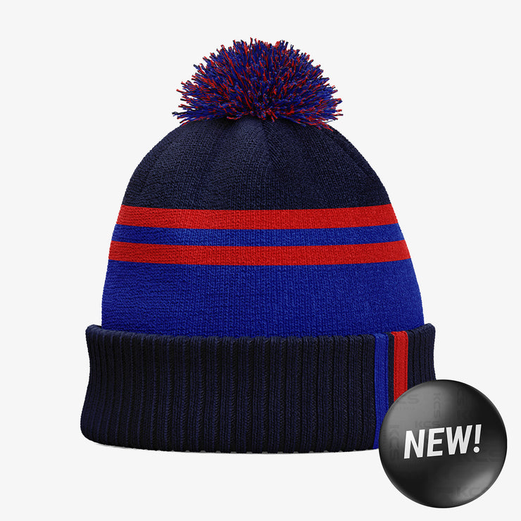 KCS Champion Beanie Hat - Navy / Royal / Red