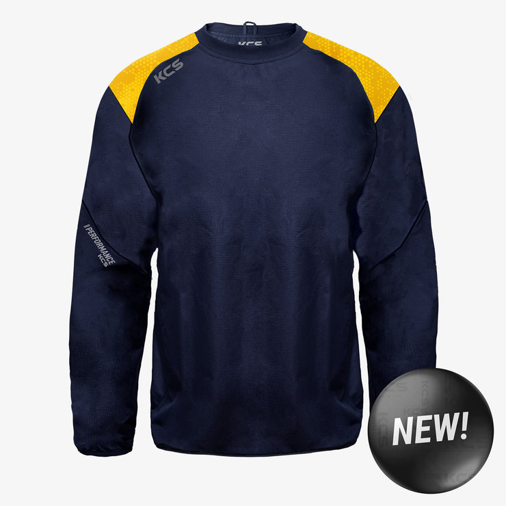 KCS Focus Windcheater Navy/Gold