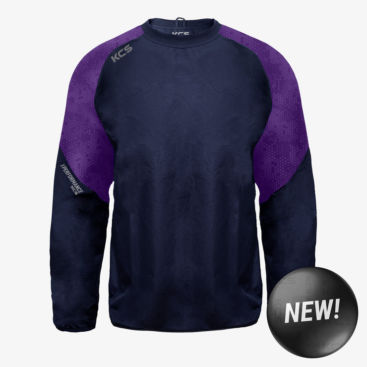 KCS Focus Windcheater Navy/Purple