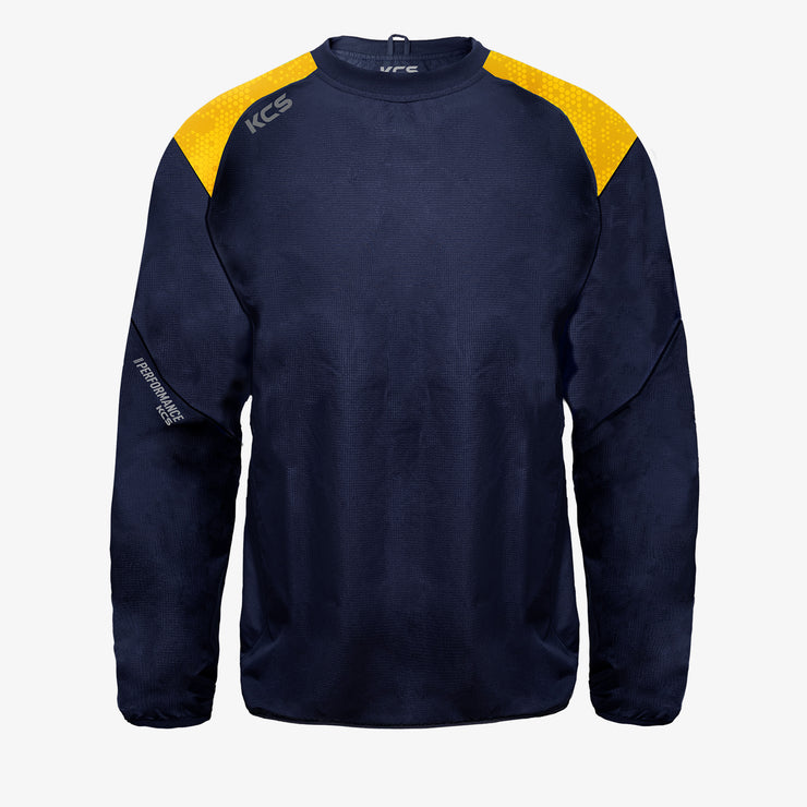 KCS Focus Windcheater Navy/Gold