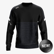 KCS Helios Crew Neck Top Black/Black/White