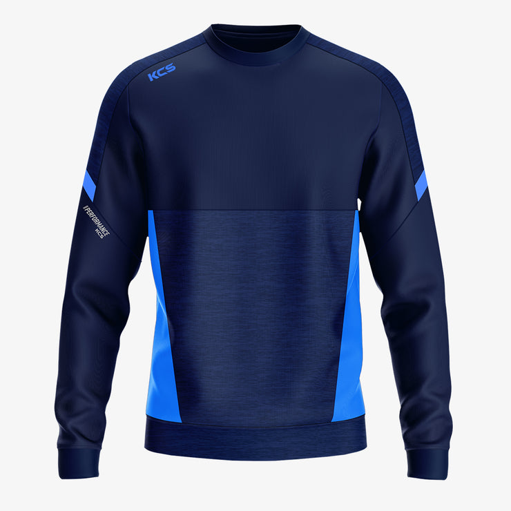 KCS Helios Crew Neck Top Navy/Sky