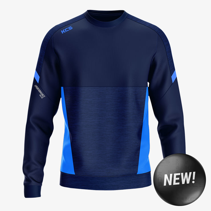 KCS Helios Crew Neck Top Navy/Sky