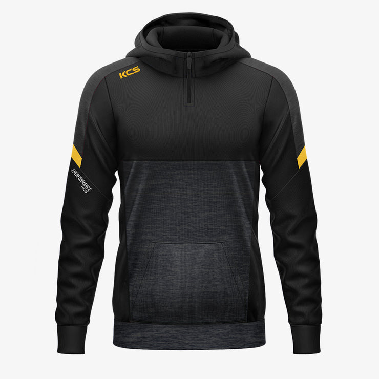 KCS Helios Half Zip Hoodie Black/Gold
