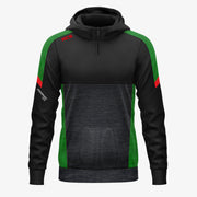 KCS Helios Half Zip Hoodie Black/Green/Red