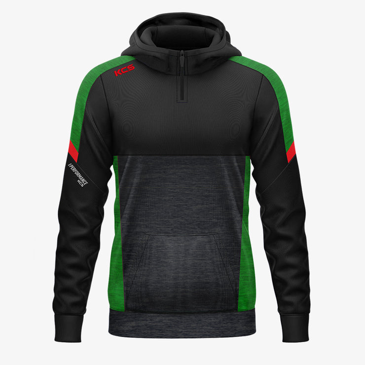 KCS Helios Half Zip Hoodie Black/Green/Red