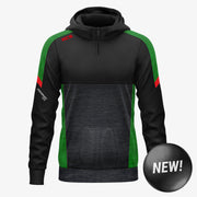 KCS Helios Half Zip Hoodie Black/Green/Red
