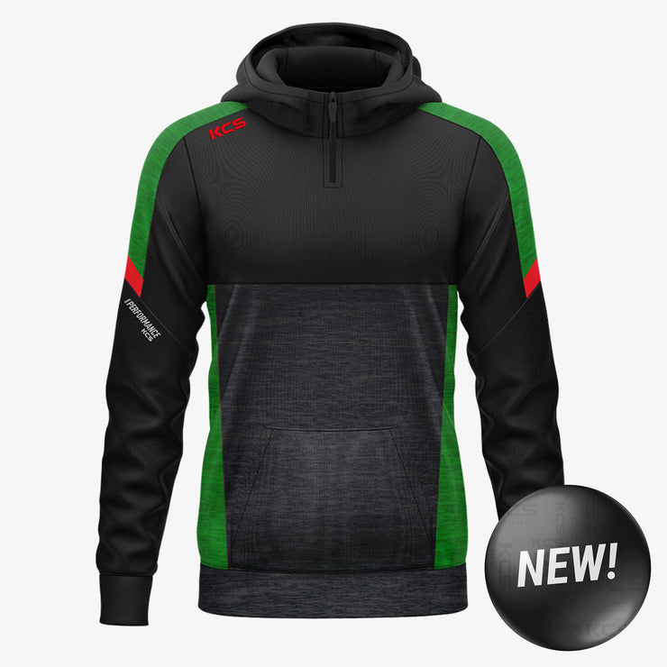 KCS Helios Half Zip Hoodie Black/Green/Red