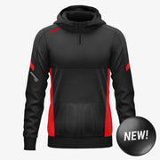 KCS Helios Half Zip Hoodie Black/Red