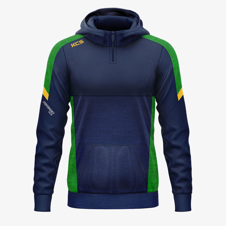 KCS Helios Half Zip Hoodie Navy/Green/Gold