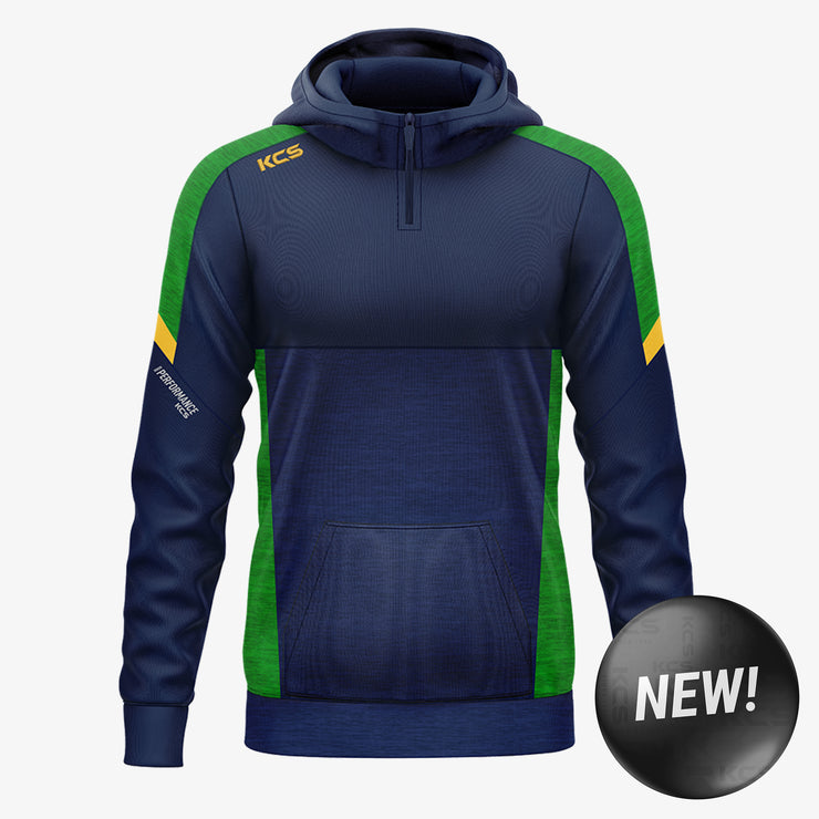 KCS Helios Half Zip Hoodie Navy/Green/Gold